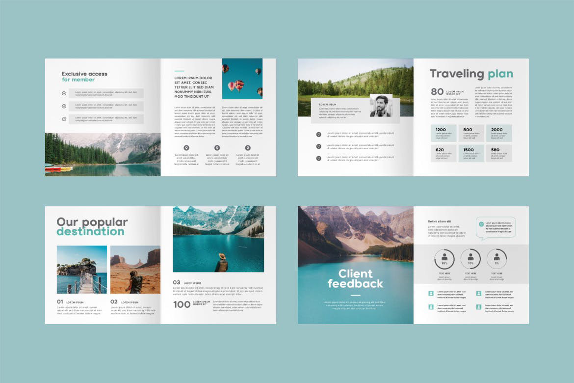 Travel brochure brochure design brochures Brochure Template brochuredesign design graphic design  template InDesign