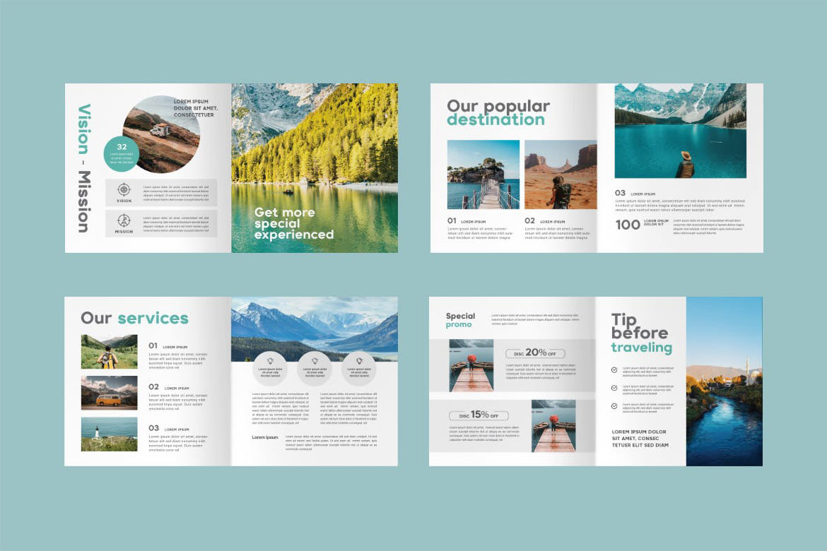 Travel brochure brochure design brochures Brochure Template brochuredesign design graphic design  template InDesign